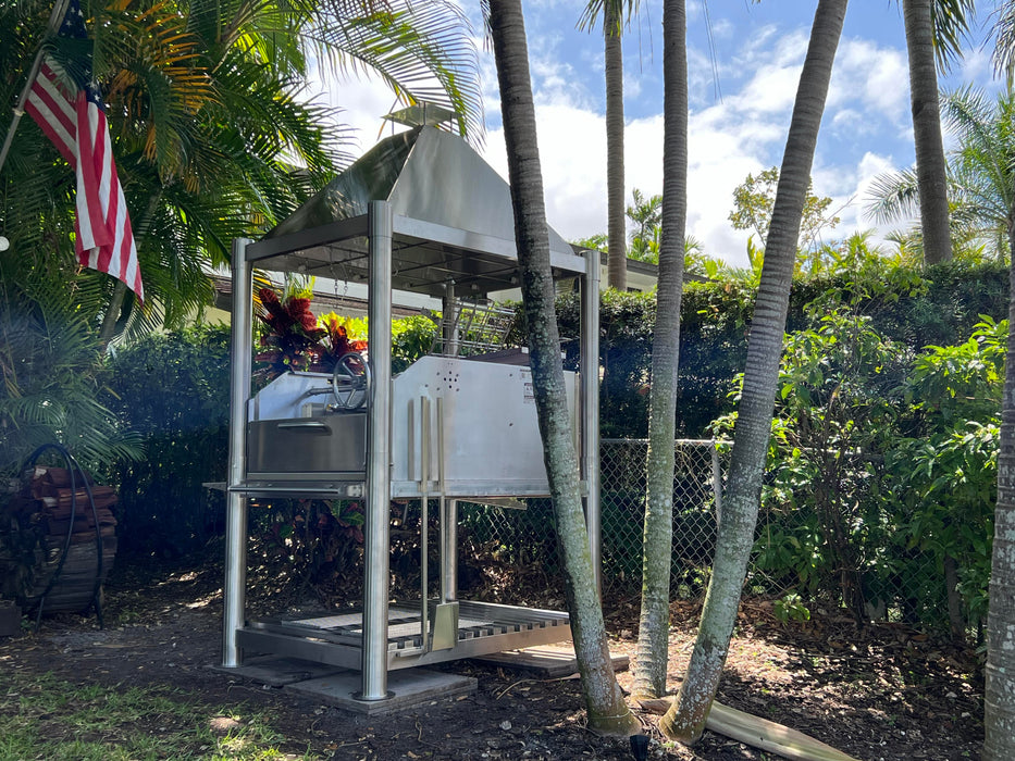 Tagwood BBQ Argentine Santa Maria Wood Fire & Charcoal Gaucho Grill all Stainless Steel | BBQ12SS