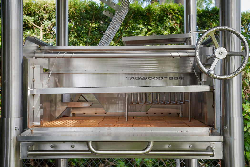 Tagwood BBQ Argentine Santa Maria Wood Fire & Charcoal Gaucho Grill all Stainless Steel | BBQ12SS