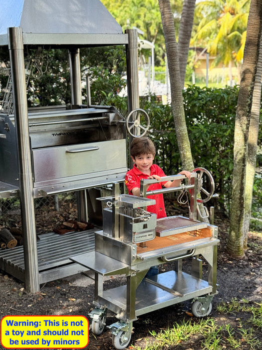 Tagwood BBQ Argentine Santa Maria Wood Fire & Charcoal Gaucho Grill | BBQ03SS MINI