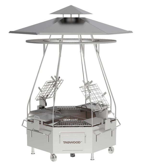 Tagwood BBQ Argentine Santa Maria Wood Fire & Charcoal THE TAGWOOD TOWER Grill | BBQ37SS - PRE-ORDER