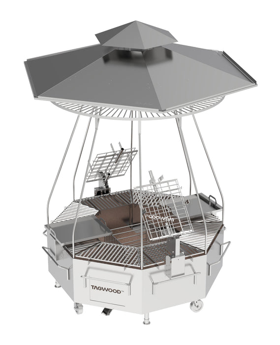 Tagwood BBQ Argentine Santa Maria Wood Fire & Charcoal THE TAGWOOD TOWER Grill | BBQ37SS - PRE-ORDER