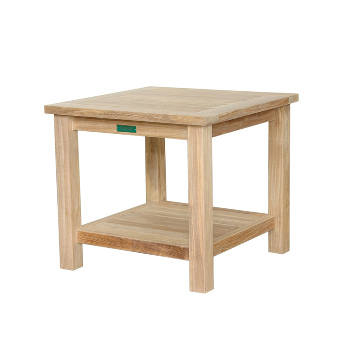 Anderson Teak Bahama 22" Square Side Table 2-Tier