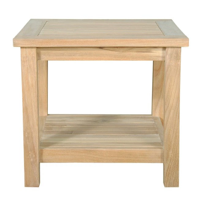 Anderson Teak Bahama 22" Square Side Table 2-Tier