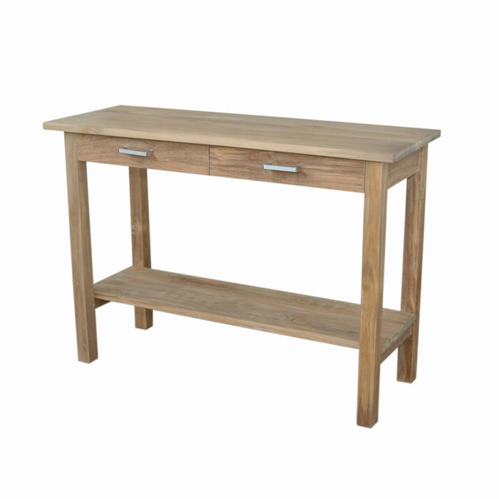 Anderson Teak Atlanta Rectangular Serving Table w/ 2 Drawers and 1 Shelf