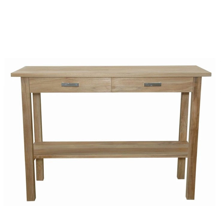Anderson Teak Atlanta Rectangular Serving Table w/ 2 Drawers and 1 Shelf