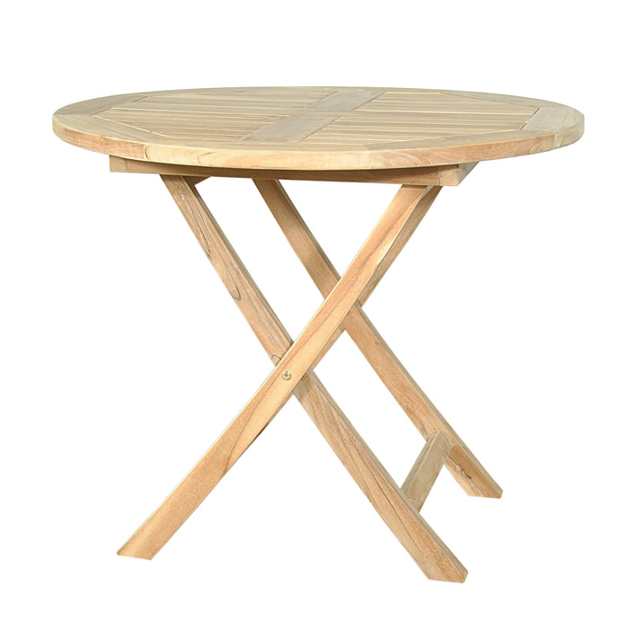 Anderson Teak Bahama 35" Round Folding Table