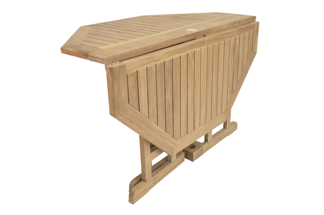 Anderson Teak Butterfly 47" Octagonal Folding Table
