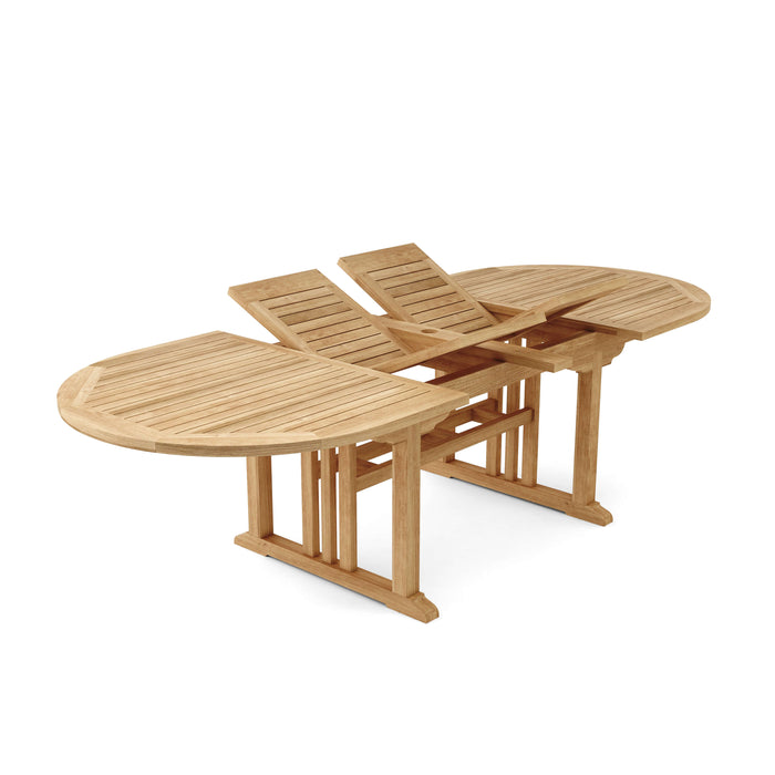 Anderson Teak Sahara 106" Oval Double Extension Table