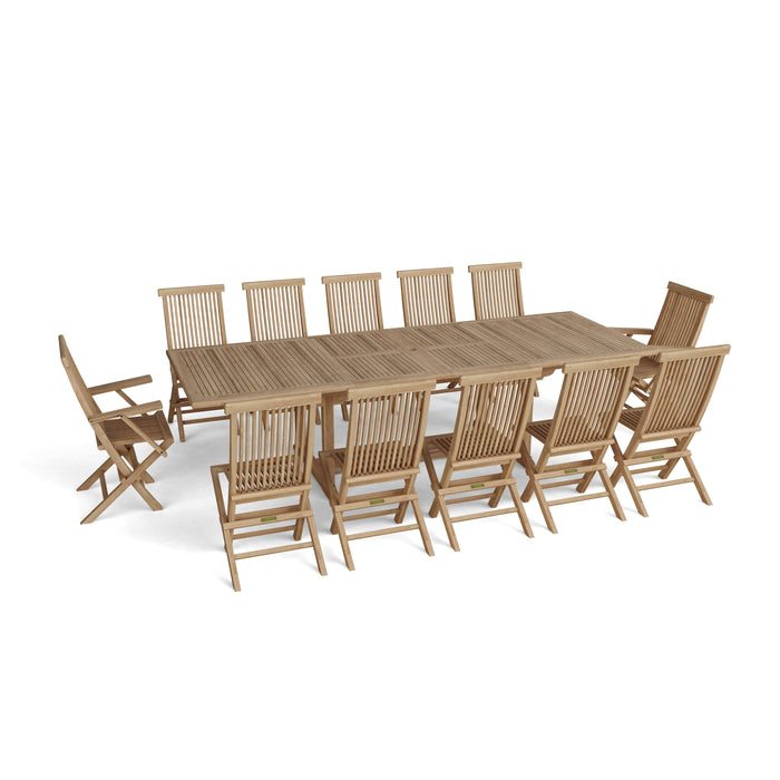Anderson Teak Valencia 117" Rectangular Double Extension Table