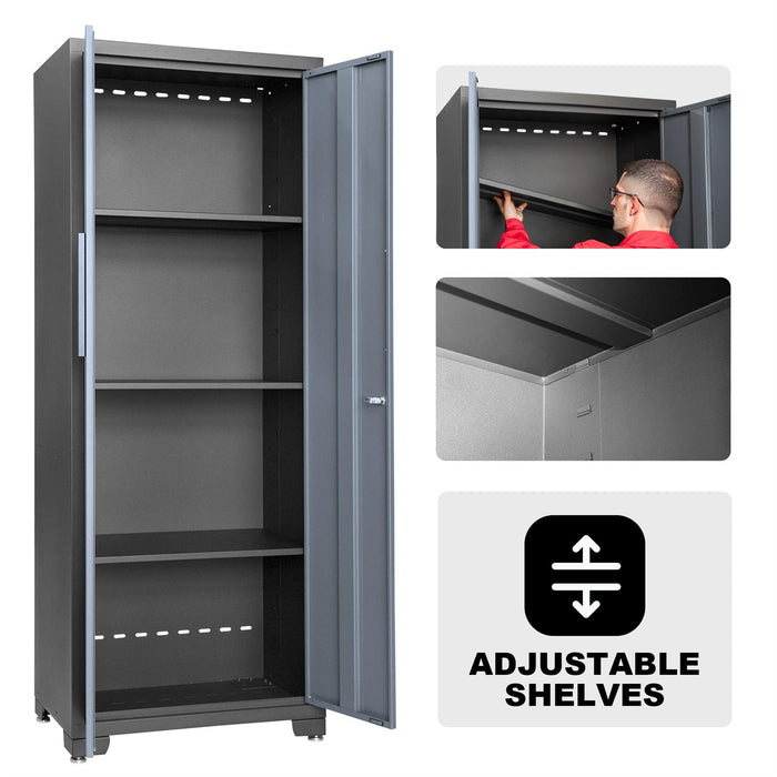 Chery Industrial 5-Piece Garage Storage Cabinet Set