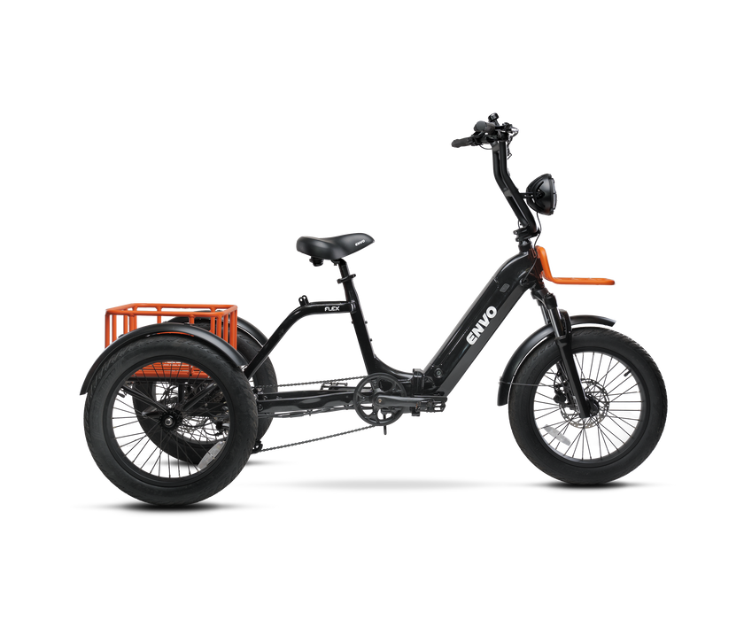 ENVO Flex Trike Fat Tire Electric Adult Trike Foldable Step-Through 500W