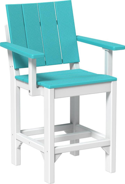 LuxCraft Recycled Plastic Urban Arm Chair (COUNTER HEIGHT)