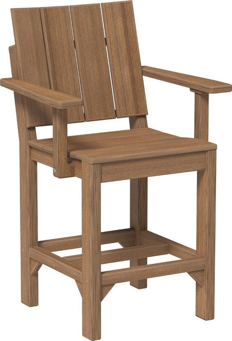 LuxCraft Recycled Plastic Urban Arm Chair (COUNTER HEIGHT)