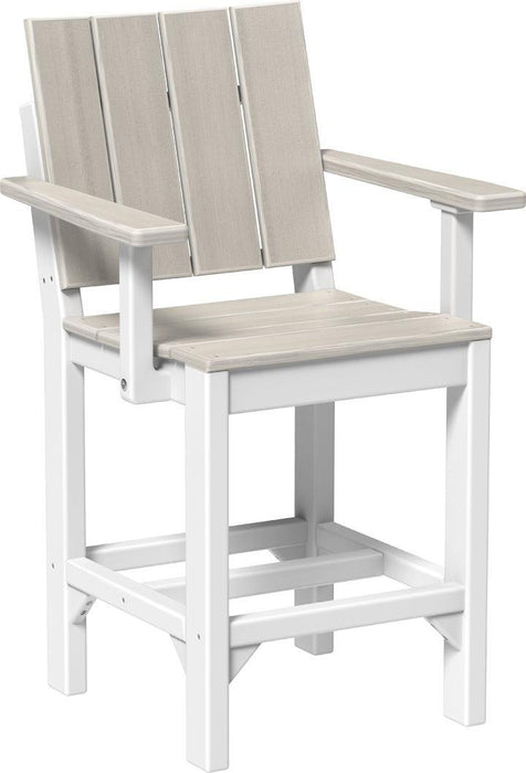 LuxCraft Recycled Plastic Urban Arm Chair (COUNTER HEIGHT)
