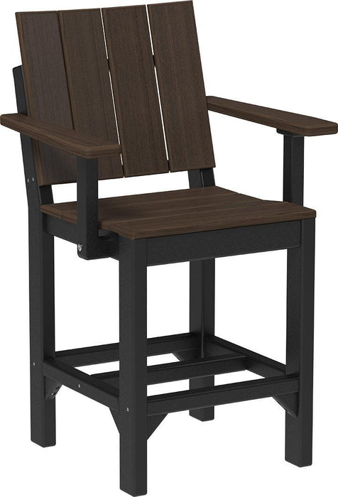 LuxCraft Recycled Plastic Urban Arm Chair (COUNTER HEIGHT)