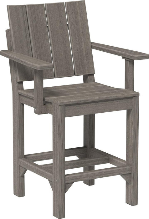LuxCraft Recycled Plastic Urban Arm Chair (COUNTER HEIGHT)
