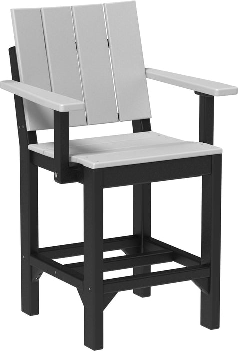 LuxCraft Recycled Plastic Urban Arm Chair (COUNTER HEIGHT)