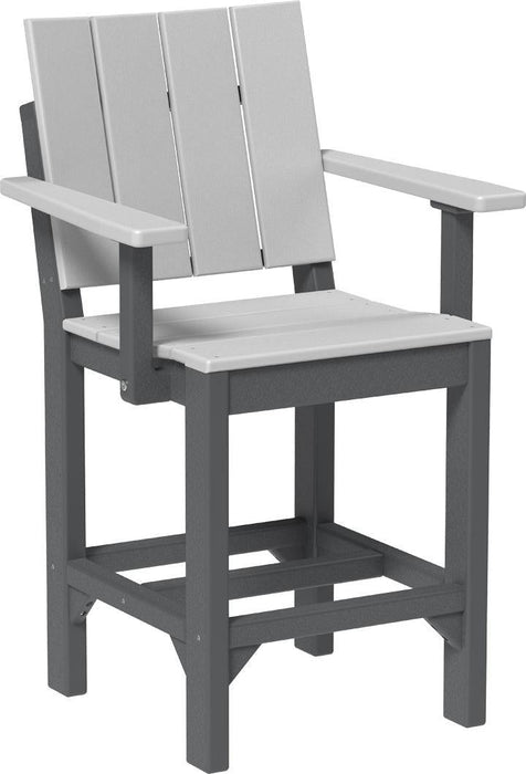 LuxCraft Recycled Plastic Urban Arm Chair (COUNTER HEIGHT)