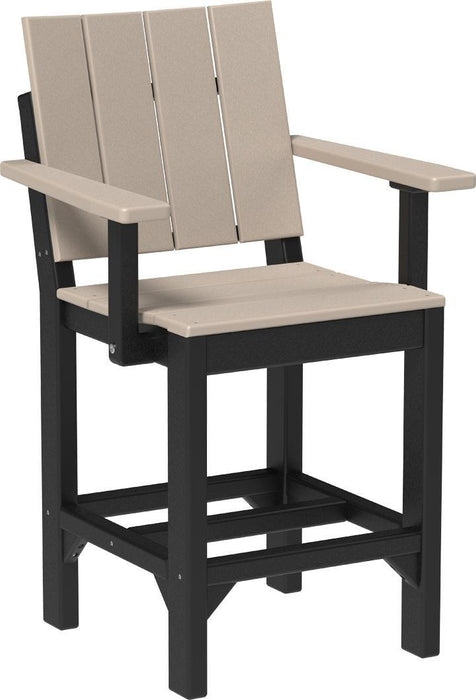 LuxCraft Recycled Plastic Urban Arm Chair (COUNTER HEIGHT)