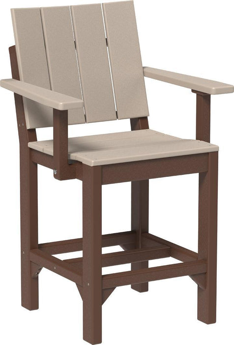 LuxCraft Recycled Plastic Urban Arm Chair (COUNTER HEIGHT)