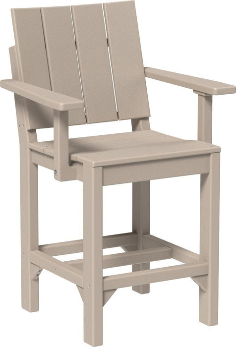 LuxCraft Recycled Plastic Urban Arm Chair (COUNTER HEIGHT)