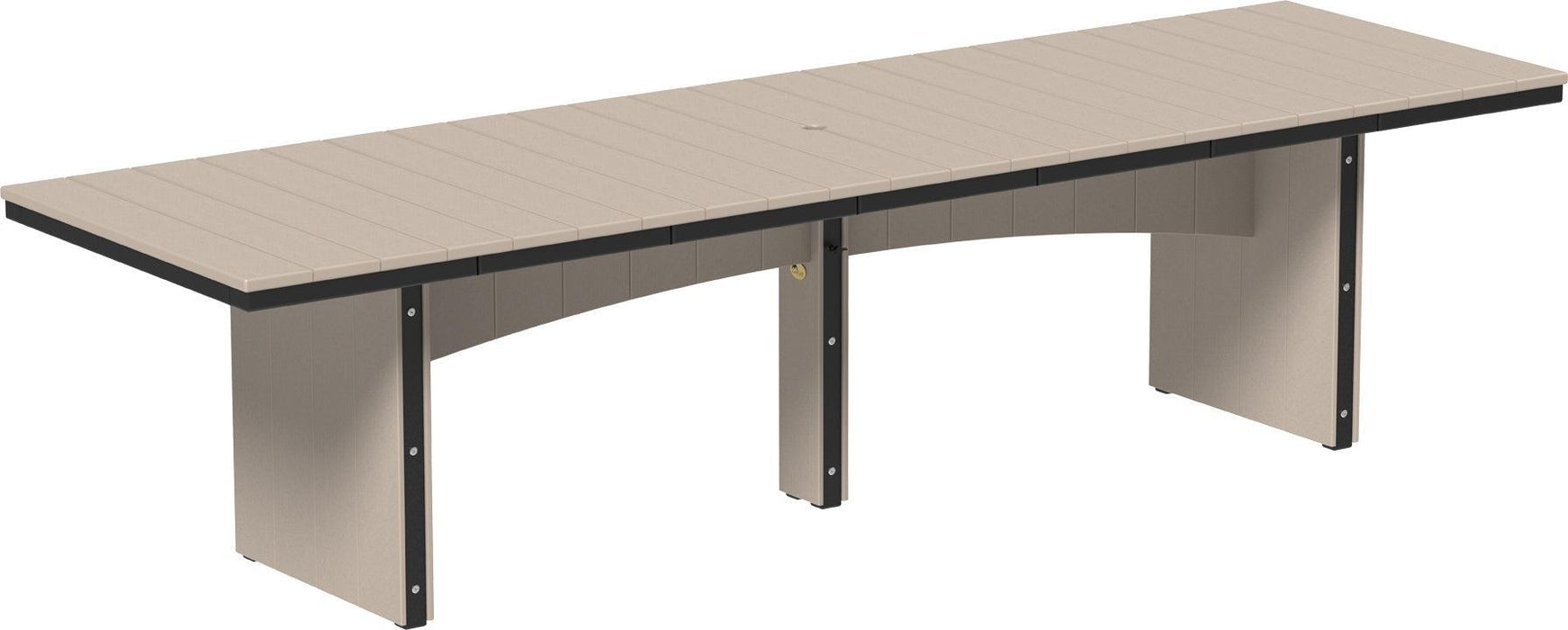 LuxCraft Recycled Plastic 3' x 10' Urban Rectangular Table (COUNTER HEIGHT)