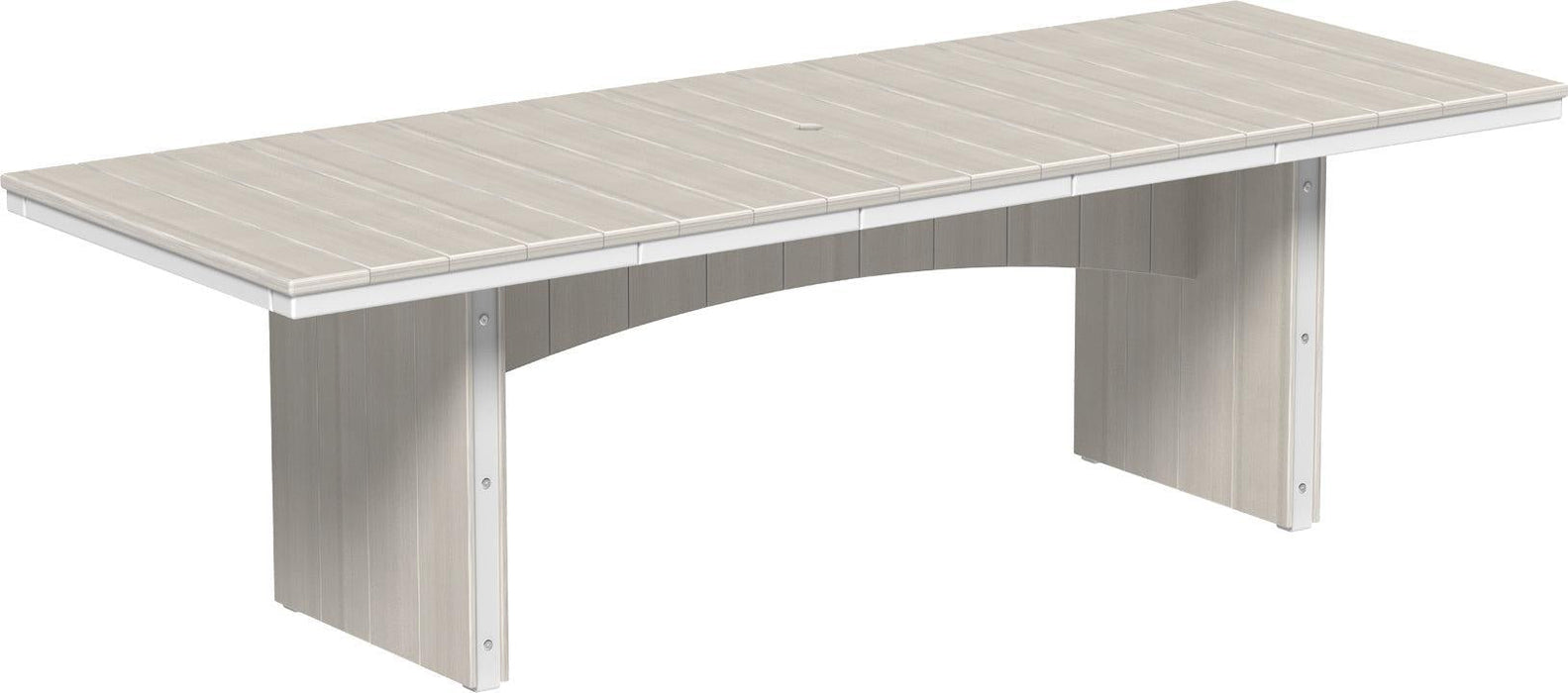 LuxCraft Recycled Plastic 3' x 8' Urban Rectangular Table (COUNTER HEIGHT)