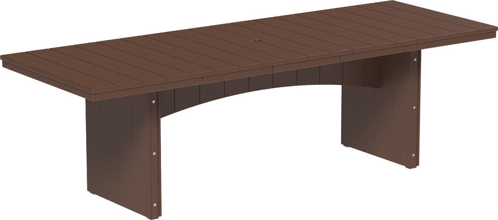 LuxCraft Recycled Plastic 3' x 8' Urban Rectangular Table (COUNTER HEIGHT)