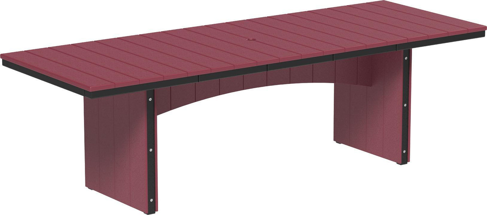 LuxCraft Recycled Plastic 3' x 8' Urban Rectangular Table (COUNTER HEIGHT)