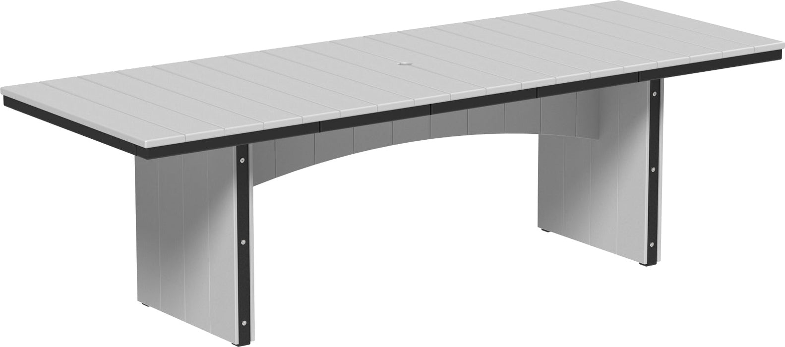 LuxCraft Recycled Plastic 3' x 8' Urban Rectangular Table (BAR HEIGHT)