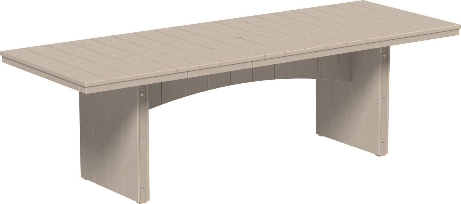LuxCraft Recycled Plastic 3' x 8' Urban Rectangular Table (COUNTER HEIGHT)
