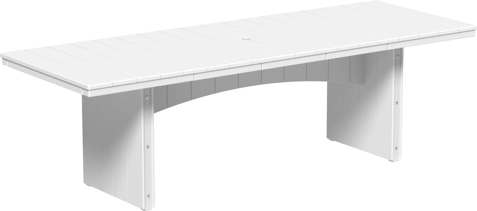 LuxCraft Recycled Plastic 3' x 8' Urban Rectangular Table (COUNTER HEIGHT)