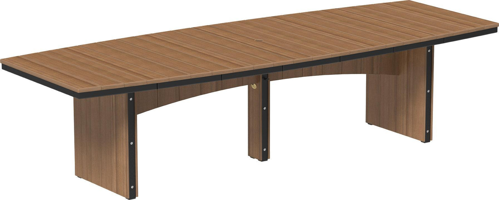 LuxCraft 4’ x 10’ Urban Oval Table Dining Set for 10