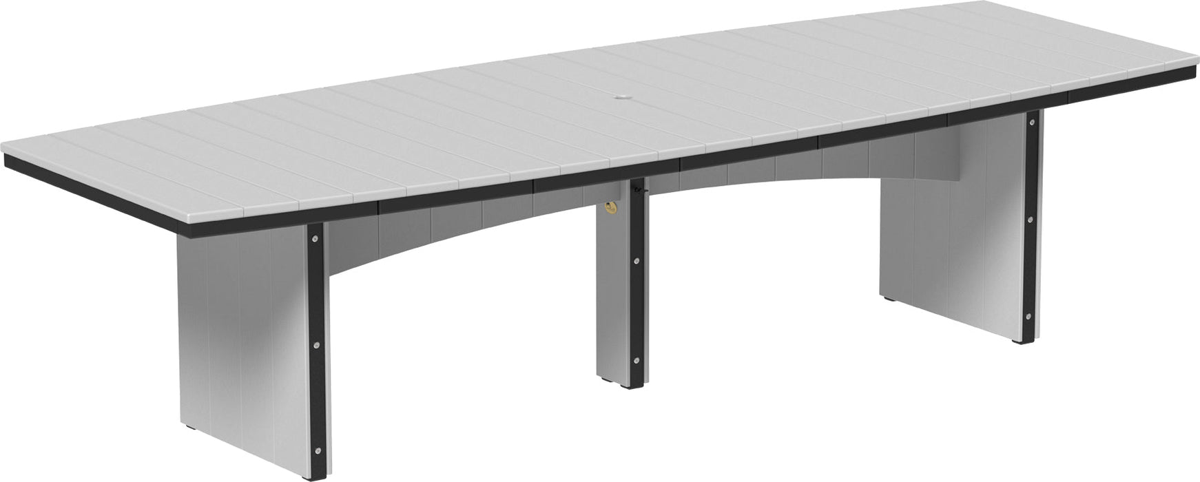 LuxCraft Recycled Plastic 4’ x 10’ Urban Oval Table (COUNTER HEIGHT)