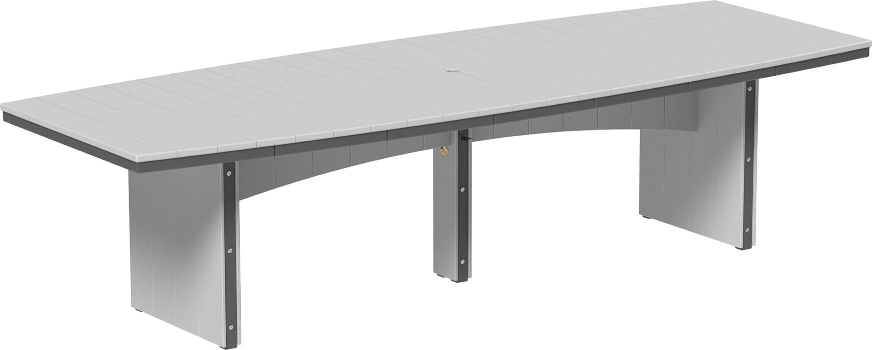 LuxCraft Recycled Plastic 4’ x 8’ Urban Oval Table (COUNTER HEIGHT)