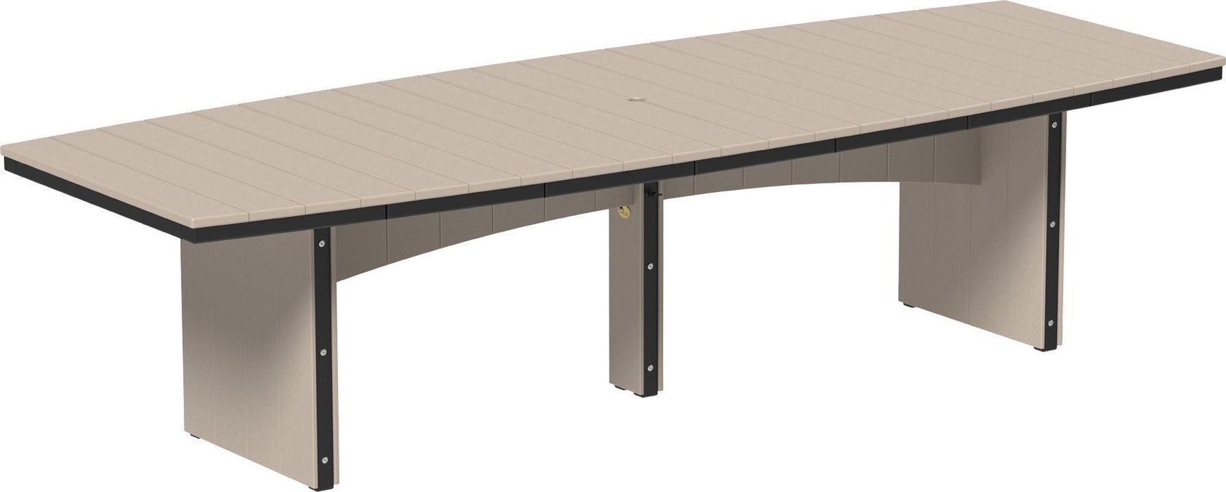 LuxCraft Recycled Plastic 4’ x 10’ Urban Oval Table (BAR HEIGHT)
