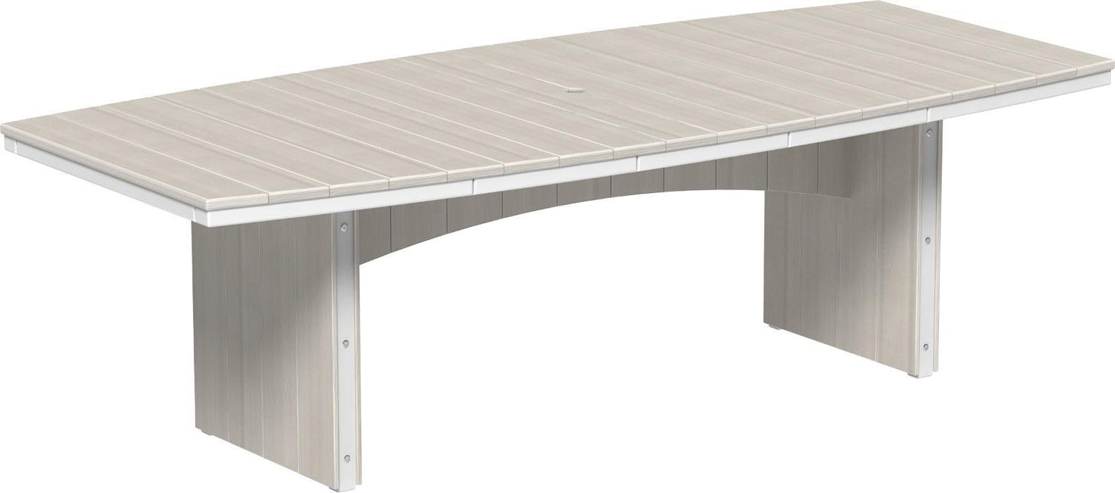 LuxCraft Recycled Plastic 4' x 8' Urban Oval Table (DINING HEIGHT)