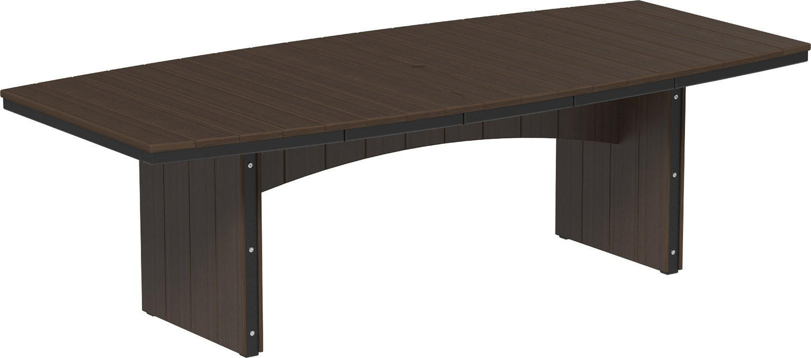 LuxCraft Recycled Plastic 4' x 8' Urban Oval Table (DINING HEIGHT)