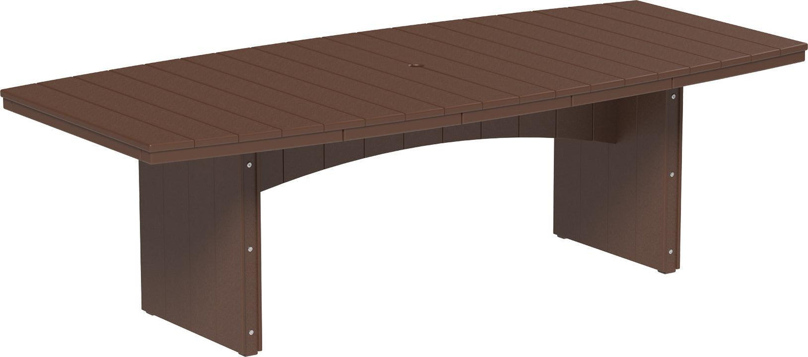 LuxCraft Recycled Plastic 4' x 8' Urban Oval Table (DINING HEIGHT)