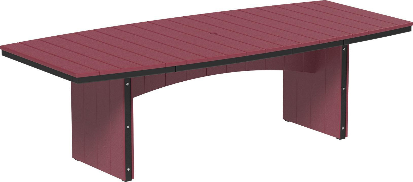 LuxCraft Recycled Plastic 4' x 8' Urban Oval Table (DINING HEIGHT)