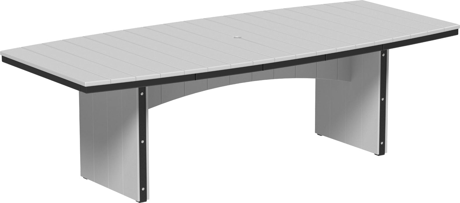 LuxCraft Recycled Plastic 4' x 8' Urban Oval Table (DINING HEIGHT)