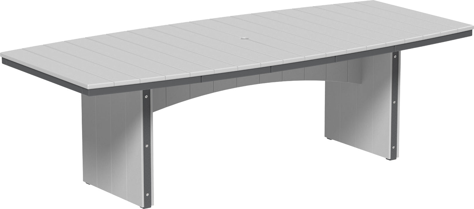 LuxCraft Recycled Plastic 4' x 8' Urban Oval Table (DINING HEIGHT)