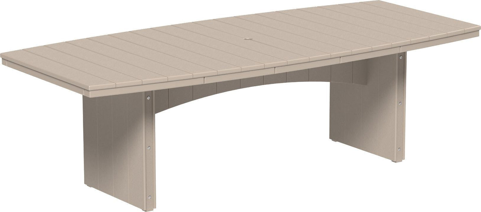 LuxCraft Recycled Plastic 4' x 8' Urban Oval Table (DINING HEIGHT)