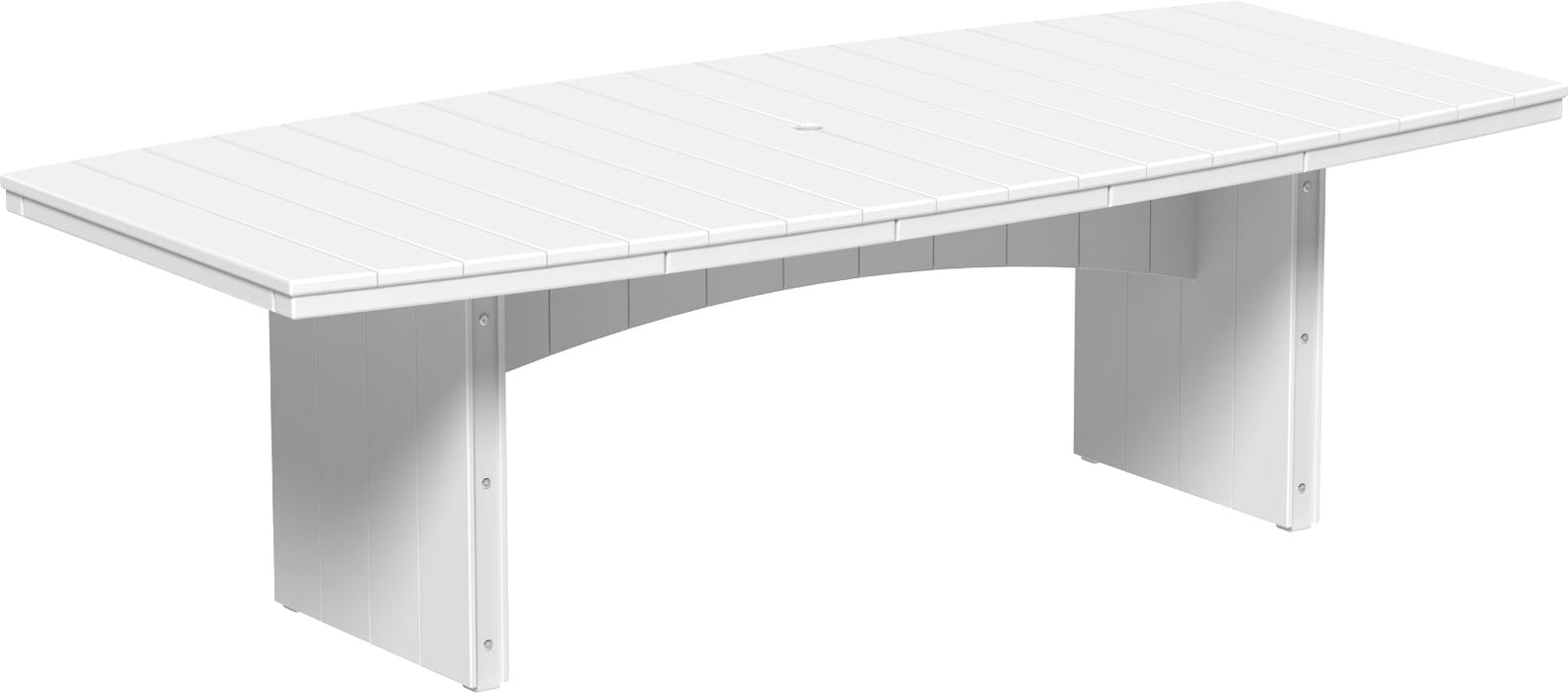 LuxCraft Recycled Plastic 4' x 8' Urban Oval Table (DINING HEIGHT)
