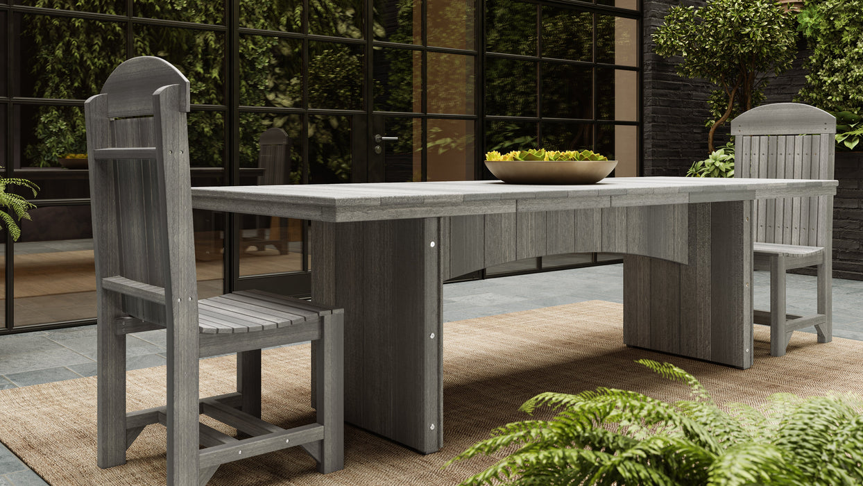 LuxCraft Recycled Plastic 3' x 8' Urban Rectangular Table (DINING HEIGHT)