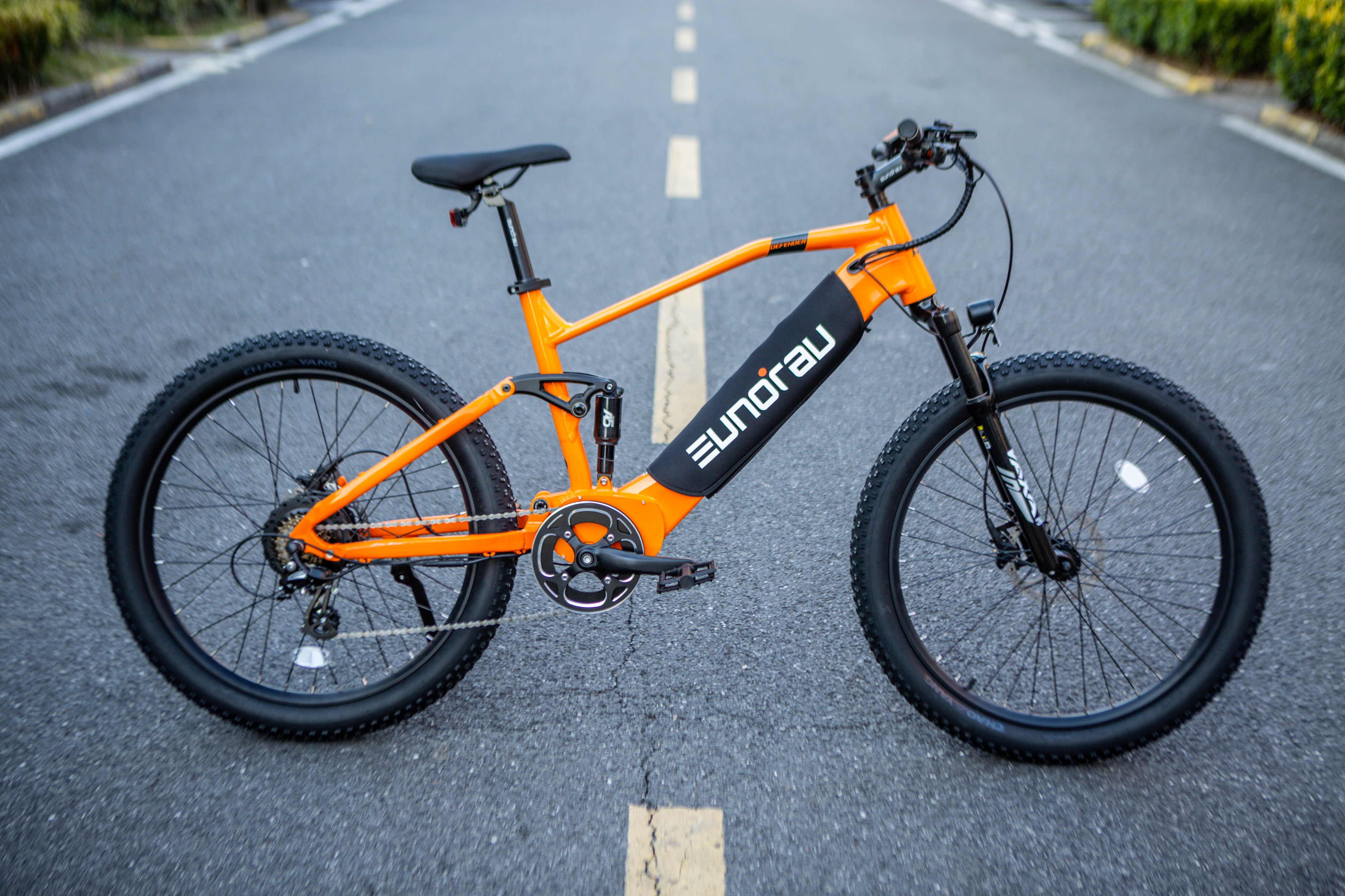 Eunorau Defender Electric Mountain Bike 500W 48V 15Ah Dual Suspension ...