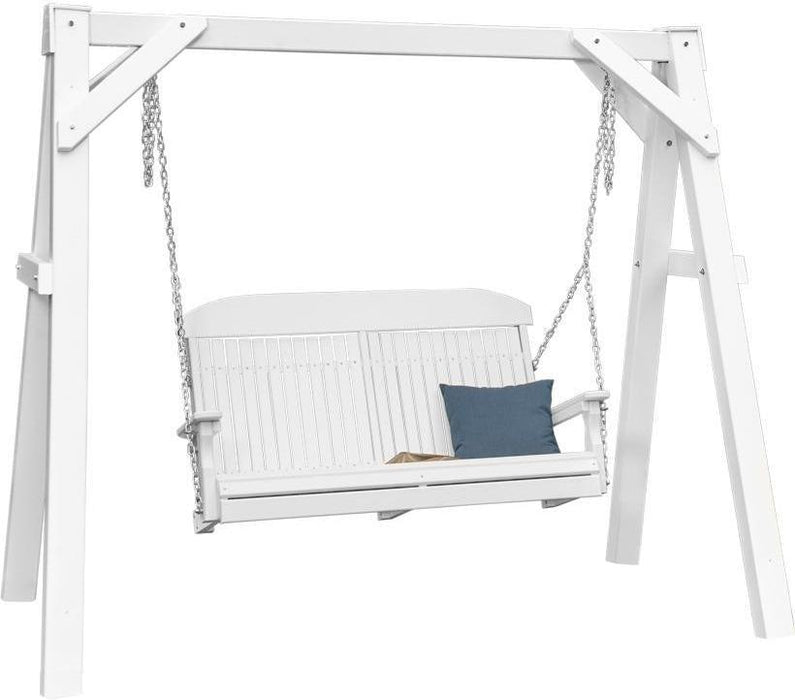 LuxCraft  A-Frame Vinyl Swing Stand (SWING SOLD SEPARATELY)