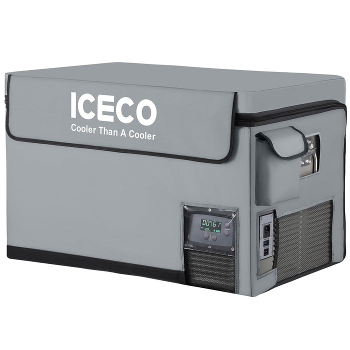 ICECO 63.4QT VL60 Dual Zone Metal Fridge Freezer with Cover