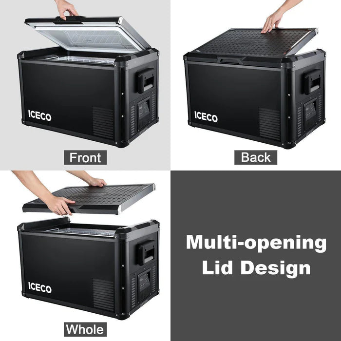 ICECO VL90ProD 95QT Dual Zone RV 12 Volt Fridge Plug in Cooler
