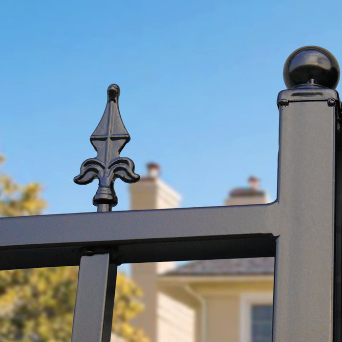Chery Industrial 18x8 ft Steel Dual Swing Driveway Gate